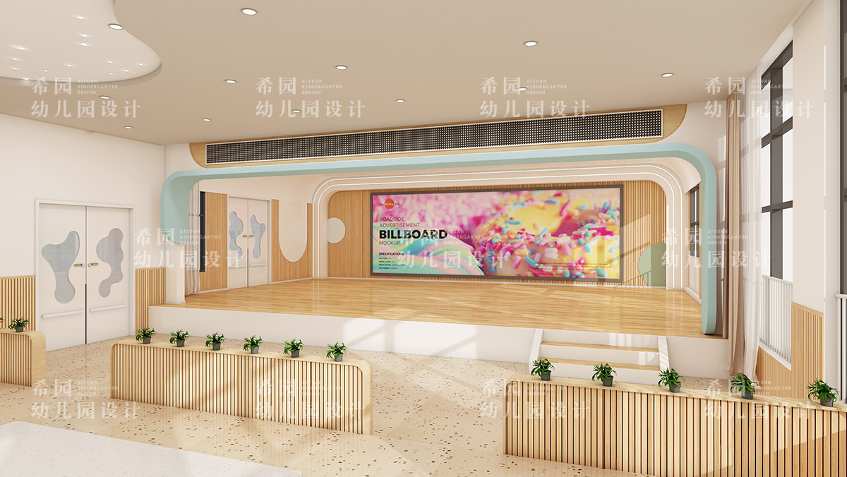 幼兒園大廳設計---搭建孩子的小舞臺